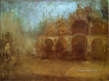 Nocturne Blue and Gold St Marks James Abbott McNeill Whistler Venice Oil Paintings